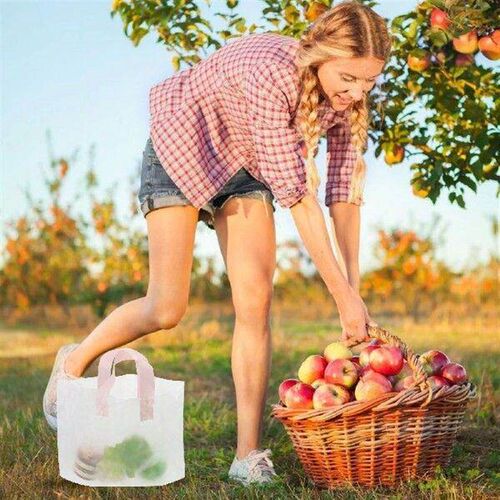 50 Pcs Transparent Plastic H bags Durable Simple Design For