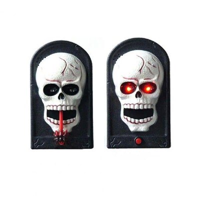 Spooky Skull Door Chime Spooky Halloween Skull Doorbell