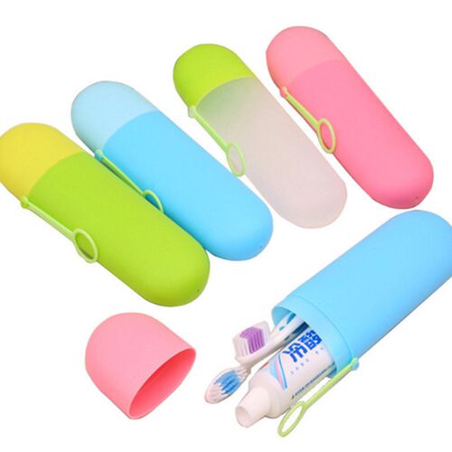 Portable Travel Hiking Camping  Toothpaste Toothbrush Holder
