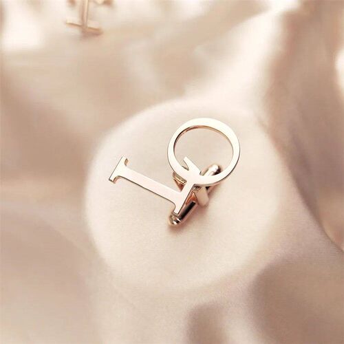 Custom Initials Cufflinks for Men Wedding Groom Suit Buttons