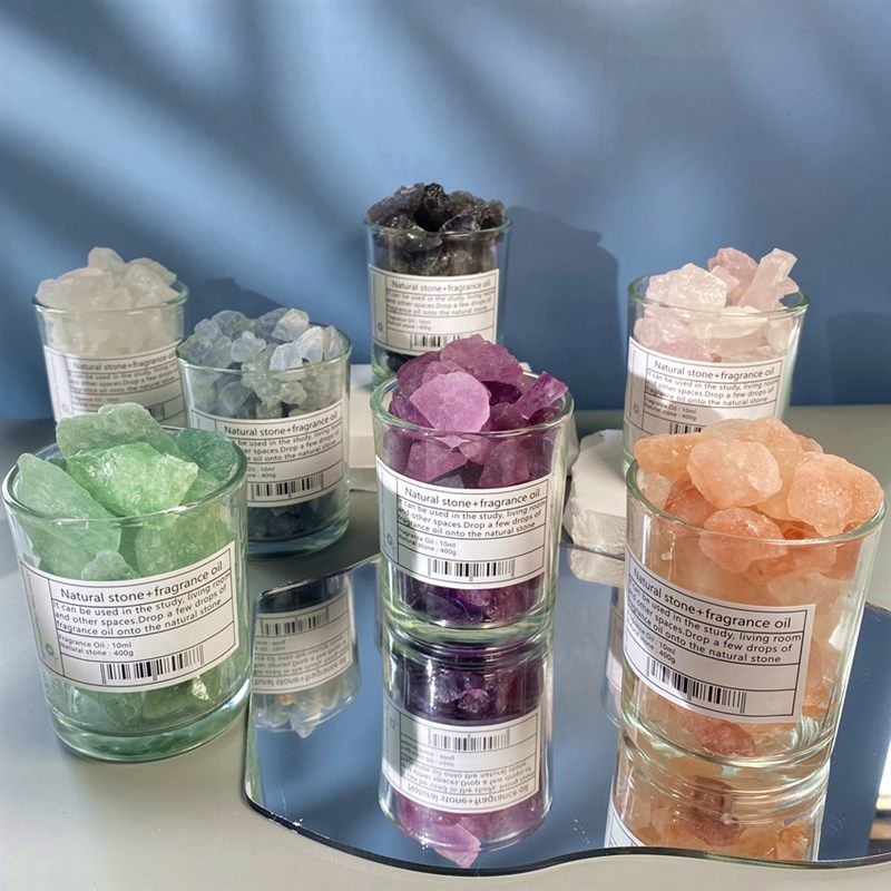 无火香氛薰水晶原石 香薰扩香石 附香氛油 晶石玻璃杯摆件,家居饰品,香薰摆件,淘宝优惠券,粉丝福利购,淘宝优惠卷