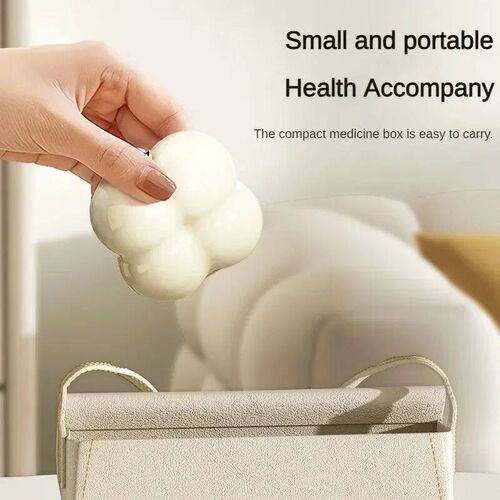 7-Day Portable Flower-Shaped Pill Organizer Compact Medicati
