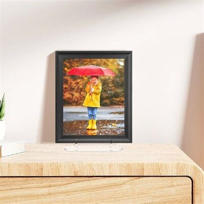 Photo Frame Transparent Storage Rack Tabletop Easel Acrylic