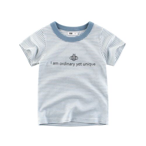 Korean Childrens Clothing 2025 Childrens Short Sleeve T-sh
