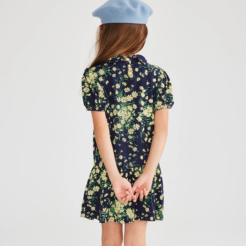 Girls Dresses 2022 Summer Fashion Princess Dress Printed Ski图片