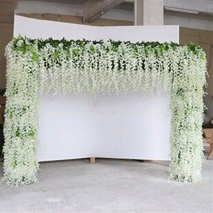 12Pcs/Wisteria Rose Wreath Arch Wedding DIY Home Garden