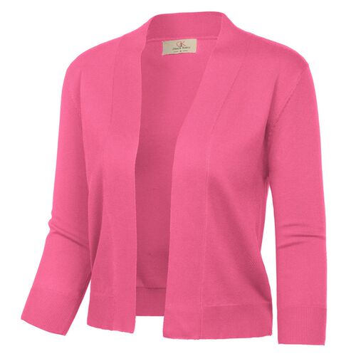 Women 3/4 Sleeve Coat fall autumn Opening Front Cropped