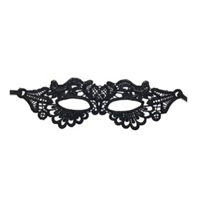 Black Party Mask For Women Hollow Lace Masquerade Blindfold