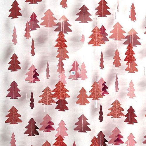 4M Twinkle Star Tree Snowflake Paper Garland Christmas Decor