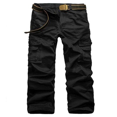 Cotton Washed Multi-Pocket Outdoor Overalls Mens Pants