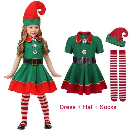 Christmas Costumes For Girls Princess Dress Santa Claus Boys