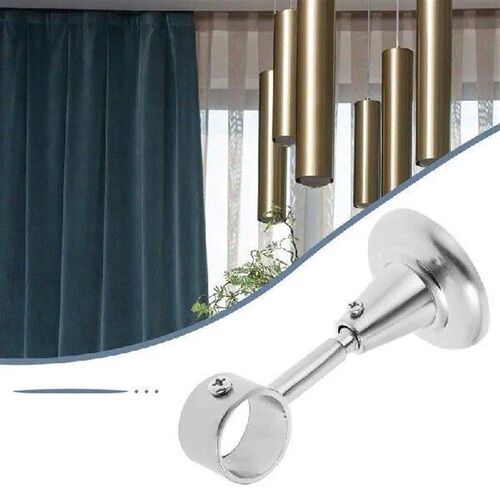 2pcs 28mm Diameter Meatl Curtain Rod Decorative Ceiling
