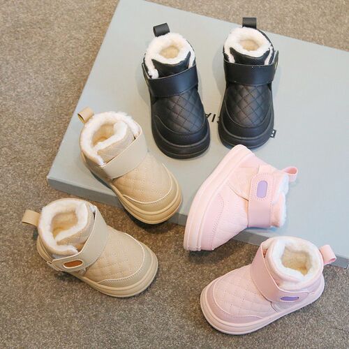 Childrens Cotton Shoes, Thickened Low-top Short Boots, Baby