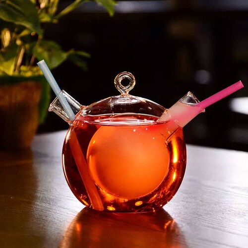 Creative Double Wine Glass Cup Beer Juice High Boron Martini