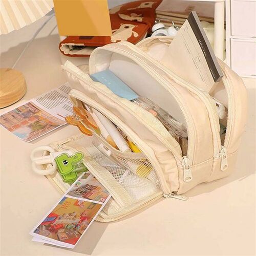 Multi Layer Pencil Bags Large Capacity Pen Storage Bag Stude