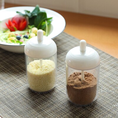 Home Cute Plastic Seasoning Jar Japanese Seasoning Box Kitch