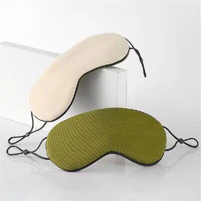 1pcs Sleeping Eye Mask Korean Style Ice Silk Warm And Cool