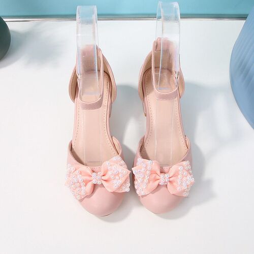 Girls Small Leather Shoes, Junior High School Students Sma
