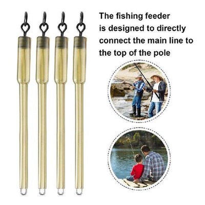 10Pcs Carp Fishing Connector Swivels PVA Tube Bags Stems