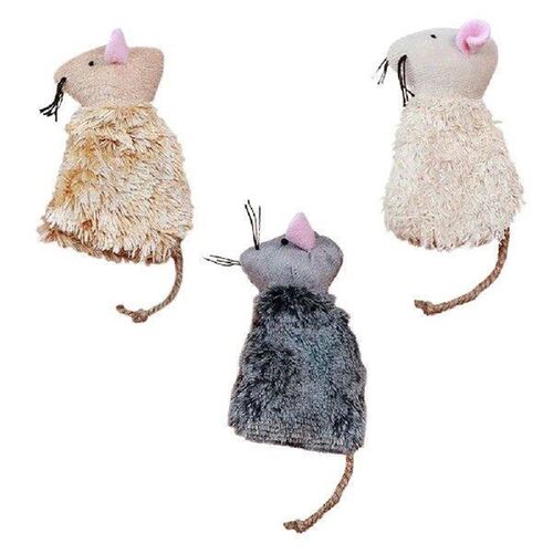 3 Pcs Cat Simulation Toy Kitten Toys Interactive Molar Ball