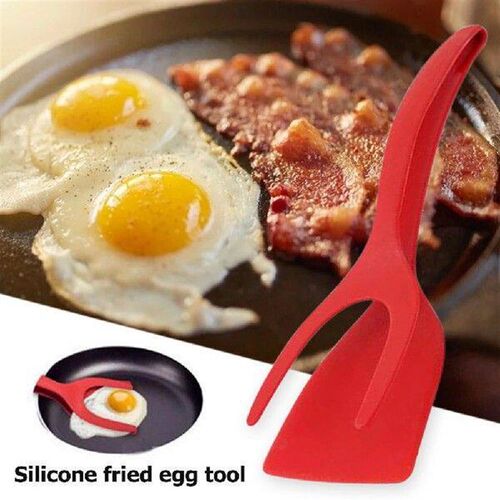 2 in 1 Silicone Spatula Non Stick Grip Flipper Pancake