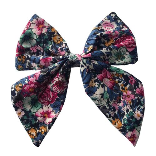 Cotton Linen Hair Bows Boutique Hair Clips Baby Girls Women