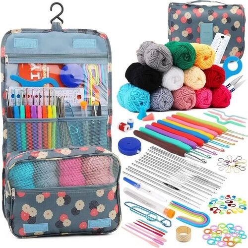 Crochet Kit for Beginners 130 Pcs Crochet Starters Kit Inclu