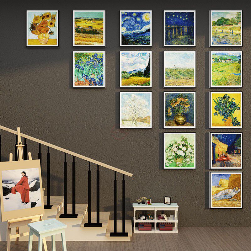 画室布置美术教室环创艺术培训辅导机构班墙面文化梵高装饰油名画,家居饰品,文化墙贴,淘宝优惠券,粉丝福利购,淘宝优惠卷