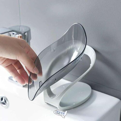 Bathroom Soap Holder Leaf Shape Soap Box Kitchen Dish Storag