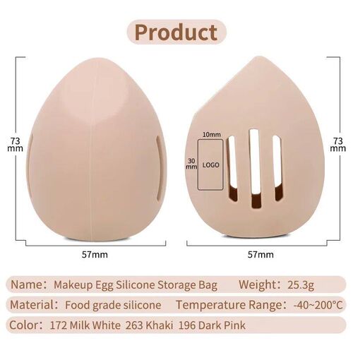 1Pcs Makeup Sponge Holder Eco-Friendly Silicone Multi-hole B