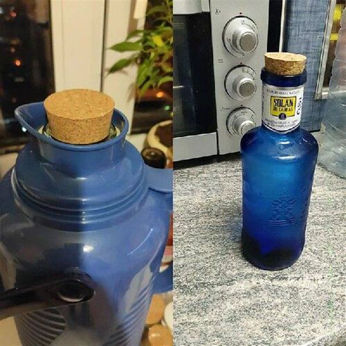 1pc 100mm Large Size Glass Bottle Wood Lid Cap Stopper Wine