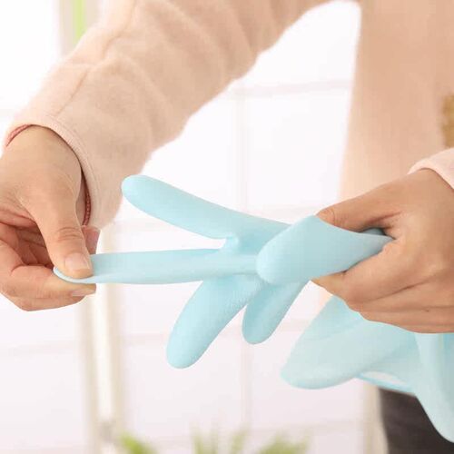 3 Double fiber Shijie Macaron Laundry Dishwashing gloves Rub