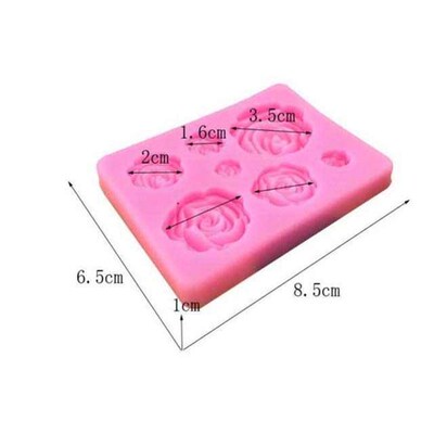 3pcs/lot Sunflower Silicone Cake Fondant Resin Molds Roses M
