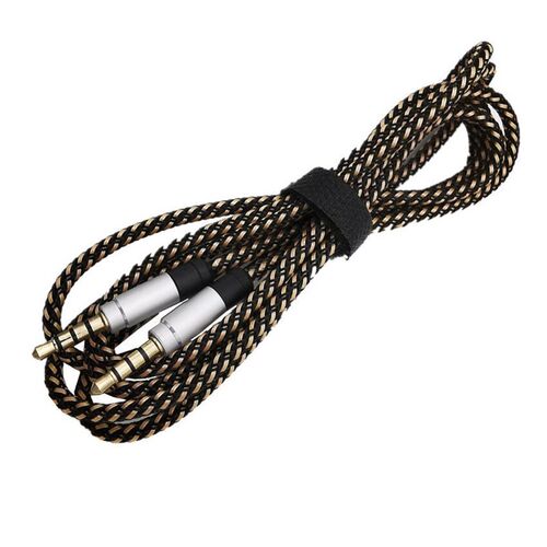 3.5mm 4 Pole Aux Cable 4 position Stereo Mic Audio Male to