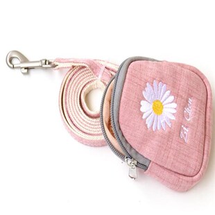 Dog Treat Breathable With Embroidery Leash And Harness Bag