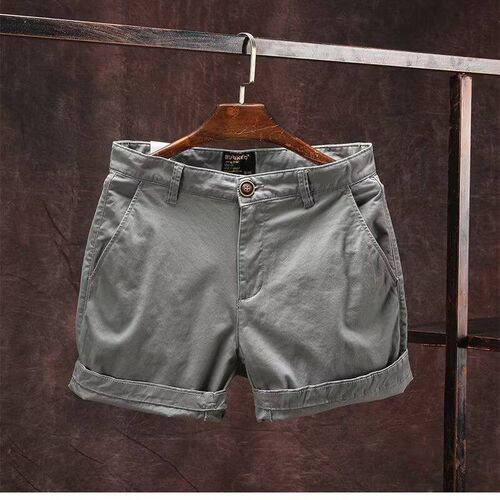 rendy Four-quarter Pants Mens Casual Slim-fit Straight-barr