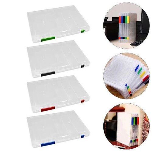 4 Pcs Folder Storage Box File Crate Holder Organizer Case