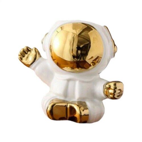 Tabletop Ornament Ceramic Astronaut Sculpture Versatile