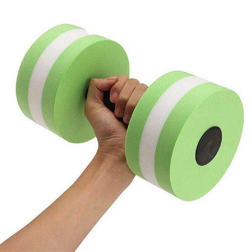 2PCS Aquatic Exercise Dumbells EVA Water Barbells Hand Bar