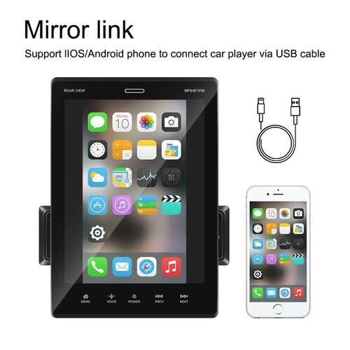 Podofo 1Din Car Radio 9.5 Universal Car Multimedia Player