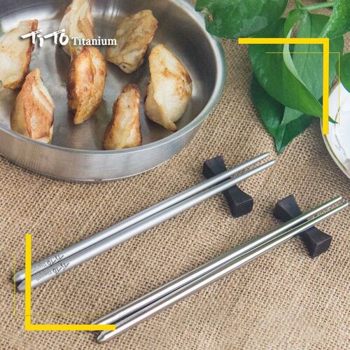TiTo pure titanium  chopsticks outdoor tableware for camping