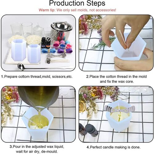 Cylinder Silicone Mold Epoxy Resin Candle Mould Aromathe