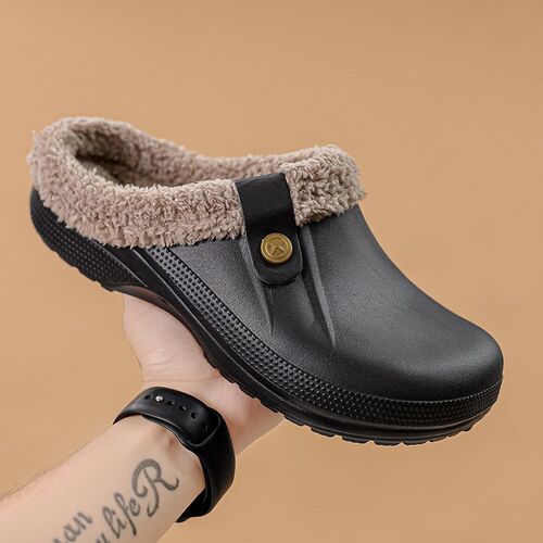 2025 Men And Women Couple Style Mammoth Wool Cotton Slippers