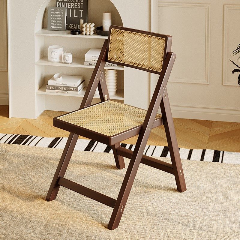 中古风藤编藤椅阳台折叠椅靠背椅单人舒服久坐办公椅高端休闲客厅,住宅家具,阳台椅,淘宝优惠券,粉丝福利购,淘宝优惠卷