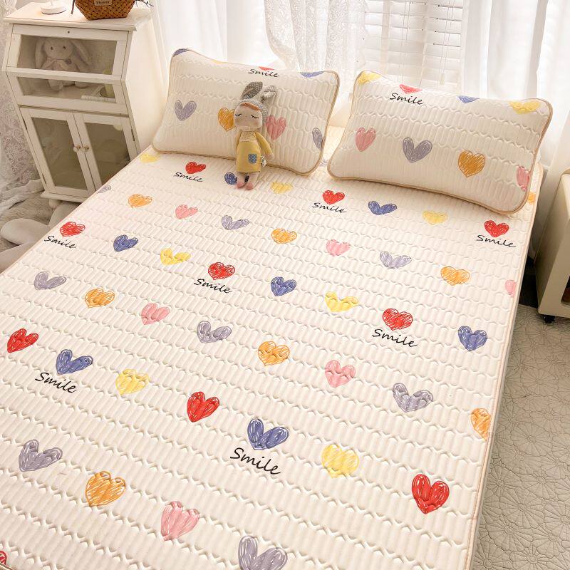 冰丝乳胶凉席三件套床笠宿舍单双人可水洗家用空调席有防滑带夏季,床上用品,乳胶席,淘宝优惠券,粉丝福利购,淘宝优惠卷