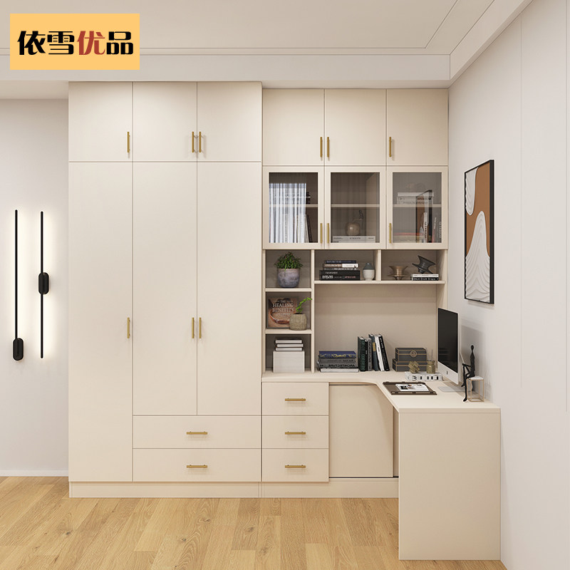 转角衣柜书桌一体小户型儿童电脑桌组合柜家用卧室梳妆台全屋定制,住宅家具,独立衣柜,淘宝优惠券,粉丝福利购,淘宝优惠卷