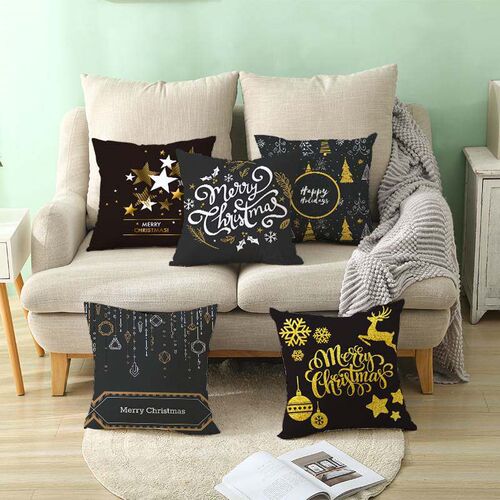 45x45cm Merry Christmas Pillowcase  Christmas Decor for Home