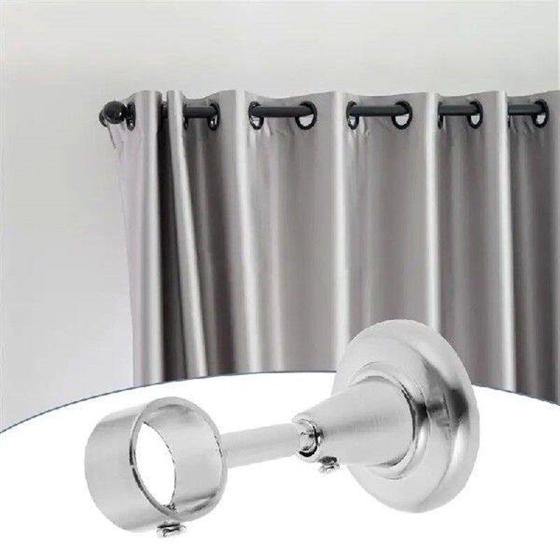 2pcs 28mm Diameter Meatl Curtain Rod Decorative Ceiling - 实物图