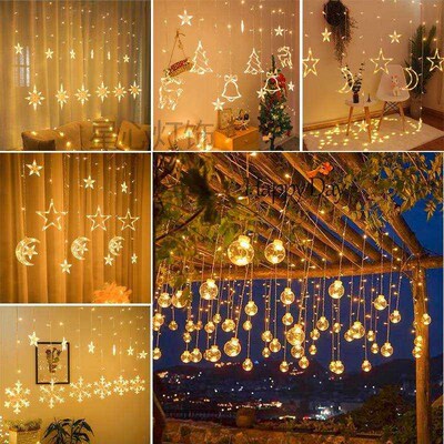 Creative small color lamp plugin curtain lamp wedding room