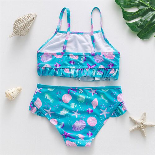 2~12Y Girls Swimsuit Two pieces Girls swimwear High quality